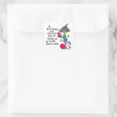 Sticker Carré Mangez plus de gâteau Humour d'anniversaire (Sac)