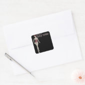 Sticker Carré mannequin à cheval fou de sid king (Enveloppe)