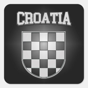 Sticker Carré Manteau de la Croatie des bras