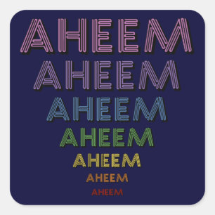 Sticker Carré Mantra Aheem