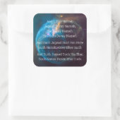 Sticker Carré Mantra triple protection (Sac)