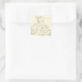 Sticker Carré Map of Britain | Refuge sanitaire (Sac)