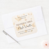 Sticker Carré Maple Vanilla | Elegant Fall Soy Candle Label (Enveloppe)