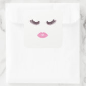 Sticker Carré Maquillage avec effet parties scintillant (Sac)