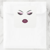 Sticker Carré Maquillage avec effet parties scintillant (Sac)