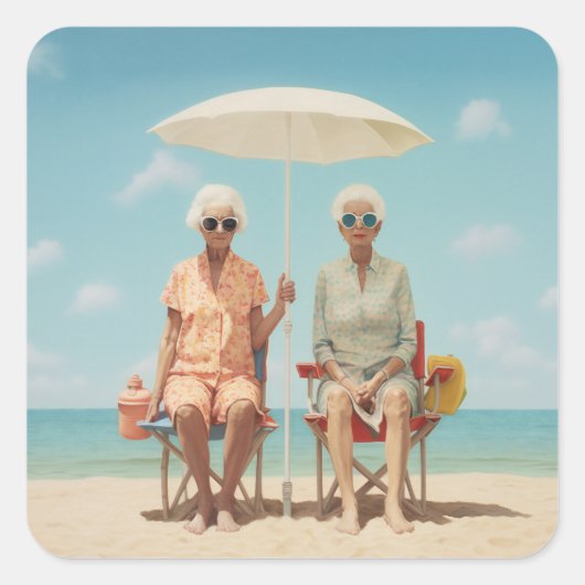 Sticker Carré Marbella Ladies (Devant)