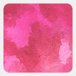 Sticker Carré Marbre rose Motif Aquarelle dégradé Art