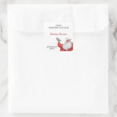 Sticker Carré Marchandises Père Noël personnalisées Noël (Sac)