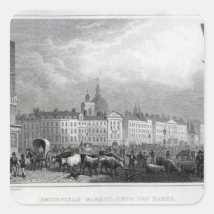 Sticker Carré Marché de Smithfield du Barrs