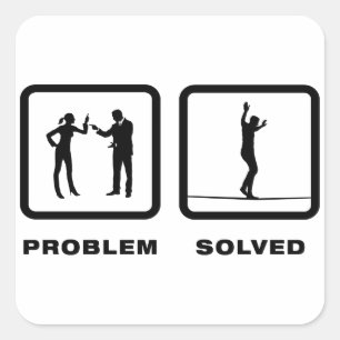 Sticker Carré Marche de Tightrope