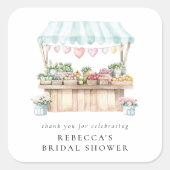 Sticker Carré Marché des jeunes mariés Fresh Off The Market  (Devant)