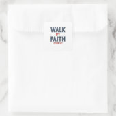Sticker Carré Marcher par la foi (Sac)