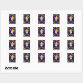 Sticker Carré Mardi Gras (Feuille)