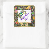 Sticker Carré Mardi Gras (Sac)