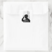 Sticker Carré Mari de l'Armée (Sac)