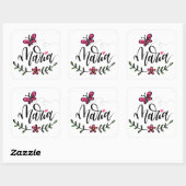 Sticker Carré Maria, en lettres (Feuille)