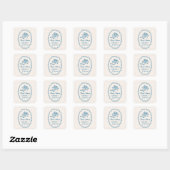 Sticker Carré Mariage (Feuille)