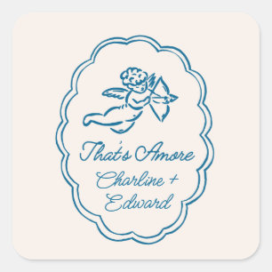 Sticker Carré Mariage