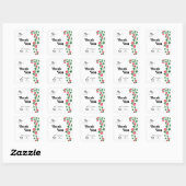 Sticker Carré Mariage (Feuille)