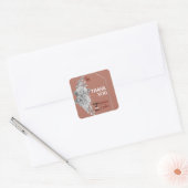 Sticker Carré Mariage (Enveloppe)