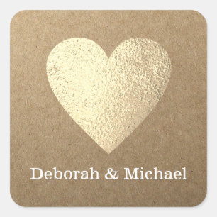 Sticker Carré mariage amoureux