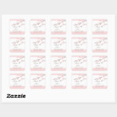 Sticker Carré Mariage Cherry Blossom (Feuille)