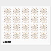 Sticker Carré Mariage d'automne (Feuille)