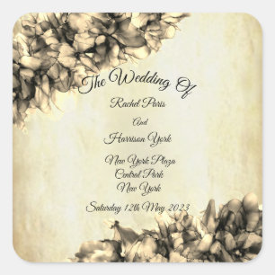 Sticker Carré Mariage de brume naturelle Abstrait moderne