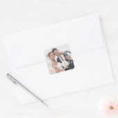 Sticker Carré Mariage de calligraphie photo fanée en gros (Enveloppe)