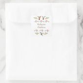 Sticker Carré Mariage de colibri (Sac)