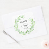Sticker Carré Mariage de couronne Open Laurel (Enveloppe)