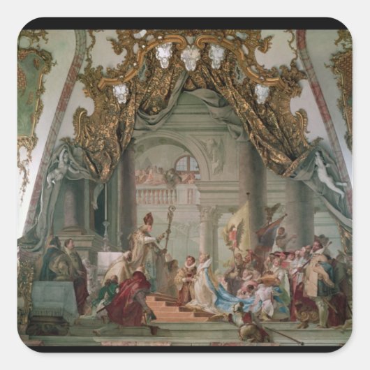 Sticker Carré Mariage de Frederick I Barbarossa (Devant)