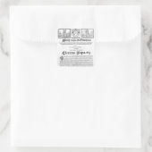 Sticker Carré Mariage de Henri VIII et Catherine d'Aragon (Sac)