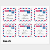 Sticker Carré Mariage de messagerie (Feuille)