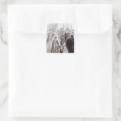 Sticker Carré Mariage d'Edward II et d'Isabelle de France (Sac)