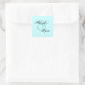 Sticker Carré Mariage d'enveloppes turquoise Light Aqua (Sac)