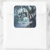 Sticker Carré Mariage des lumières des fées de chêne forestier e (Sac)