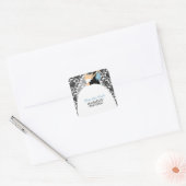 Sticker Carré Mariage d'illustration de mariée et de chambre (Enveloppe)