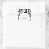 Sticker Carré Mariage d'illustration de mariée et de chambre (Sac)