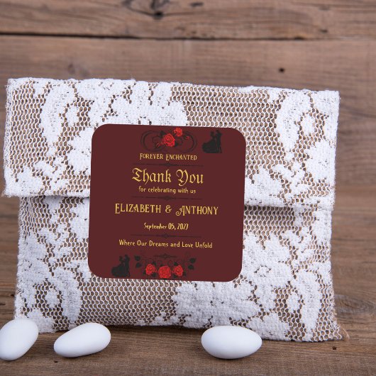 Sticker Carré Mariage d'obligations éternel