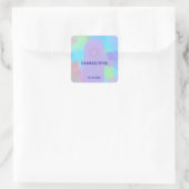 Sticker Carré Mariage doux violet profond (Sac)