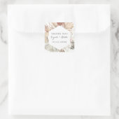 Sticker Carré Mariage du cadre botanique séché Faveur (Sac)