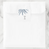 Sticker Carré Mariage Élégant et Rafraîchissant aux Tons Bleus P (Sac)