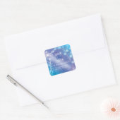 Sticker Carré Mariage Ethereal Blue Forest Enregistrer la date (Enveloppe)
