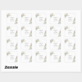 Sticker Carré Mariage finement prospère (Feuille)