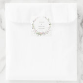 Sticker Carré Mariage Fleur sauvage circulaire Lilac rose (Sac)