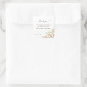 Sticker Carré Mariage Floral (Sac)