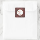 Sticker Carré Mariage Italien Amore Shower Nuptial (Sac)