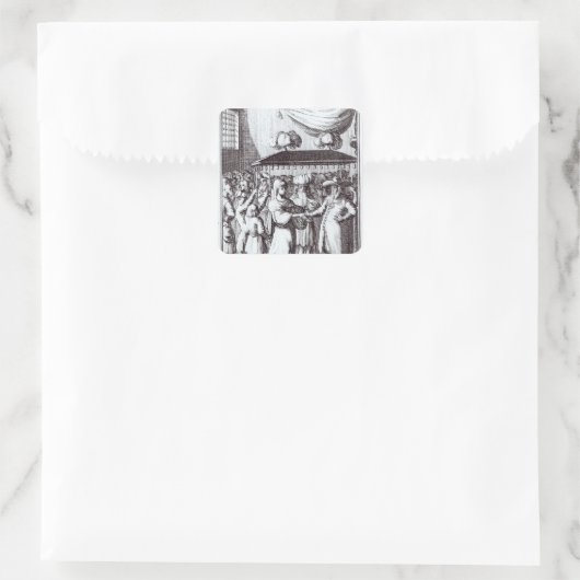 Sticker Carré Mariage juif (Sac)