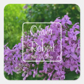 Sticker Carré Mariage Lilac (Devant)